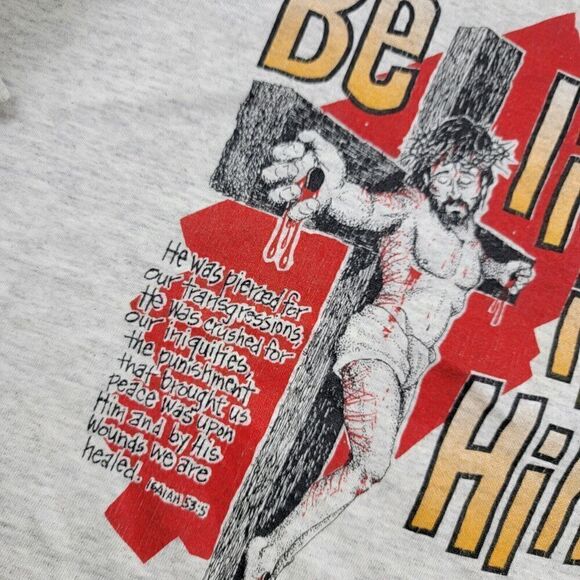 Vintage 90's Jesus Christ Russell Athletic XXL Single Stitch VTG T-Shirt Photos - Picture 10 of 13